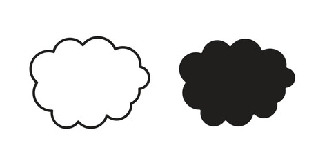 Clouds icons designs can be used for mobile, ui, websites