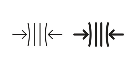 Compress icons designs can be used for mobile, ui, websites