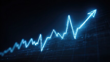 Medical heartbeat line on digital display transforming into business statistics, healthcare analytics and monitoring concept for technology advertising
