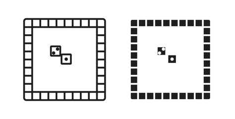 Game board icons designs can be used for mobile, ui, websites