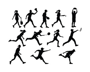 Human Movement and Fitness Activities Concept – Exercise, Running, Walking and Gym Training