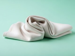 Elegant drapery: Soft fabric gracefully draped on a serene background