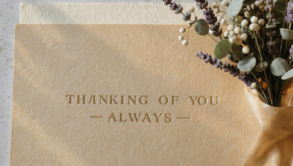 Thanking of You Greeting Card