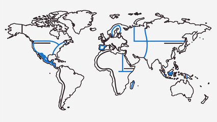 Global Shipping Routes and Major Trade Paths