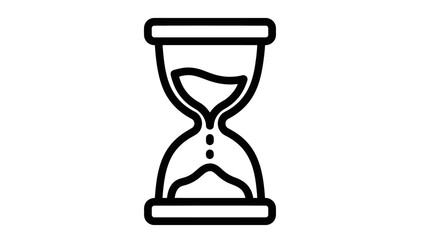 Hourglass icon time passing symbol