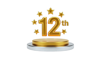 Golden 12th Anniversary Celebration on Podium