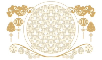 Chinese New Year background elements vector 11.eps