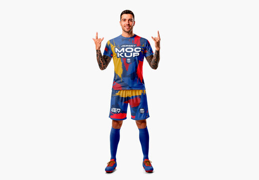Mens Soccer Kit Mockup