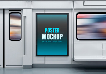 Billboard Subway Station Billboard Mockup