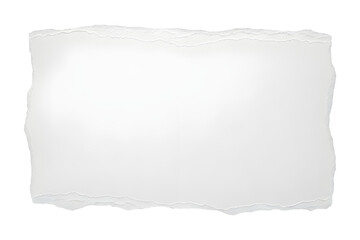 Fototapeta premium White Torn Paper Border with Ripped Edges on Transparent Background for Message or Copy Space