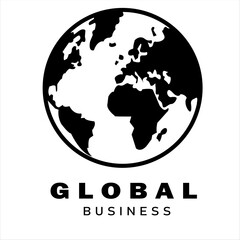 A modern business & finance logo symbolizing trust, growth, professionalism and global business.