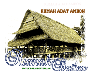 
Illustration of a baileo house in Indonesia, great for your t-shirt