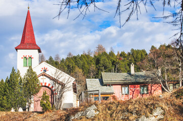 Small mountain church