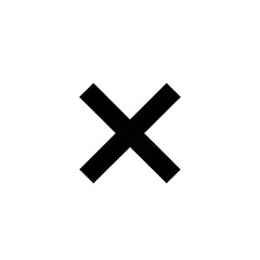 Obraz premium Graphic representation of a crossed sign on a transparent background