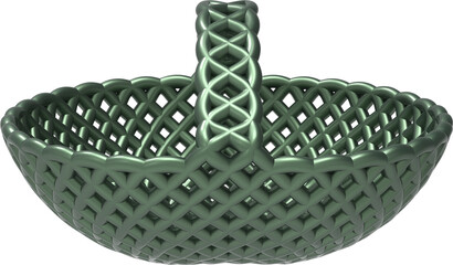 Obraz premium Natural Wicker Basket 3D