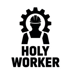 Holy Worker Logo Industrial Symbol