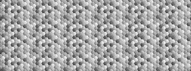 Light monochrome geometric pattern with three-dimensional cube tiles in soft gray tones