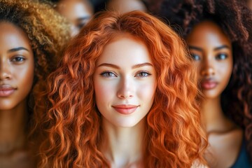 Content Group Friends Diversity Woman People Portrait