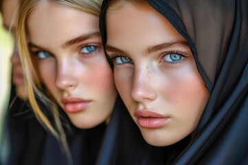 Content Group Friends Diversity Woman People Portrait