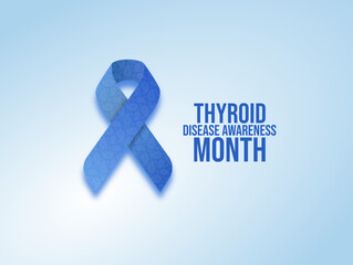 Vector graphic of Thyroid Awareness Month for Thyroid Awareness Month celebration.