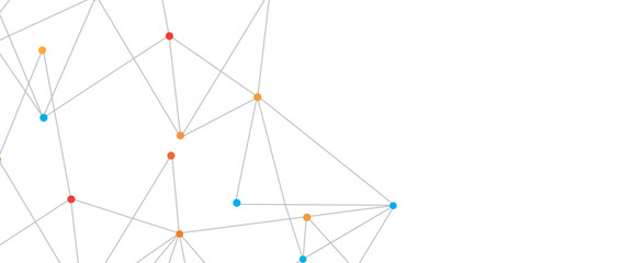 Vector modern abstract minimalist lines and dots technology pattern geometric background