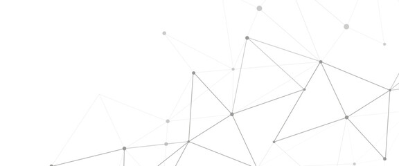 Vector modern abstract minimalist lines and dots technology pattern geometric background