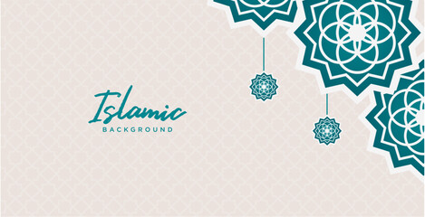 Islamic Corner Border Ramadan Theme Background