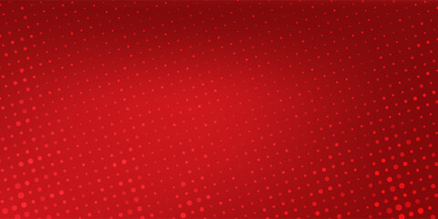 Bright red halftone dot texture with dynamic gradient effect, perfect for posters, banners, and creative backgrounds.