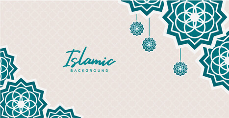 Islamic Corner Border Ramadan Theme Background