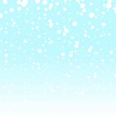 Snowfall Illustration on Blue Gradient Background Design