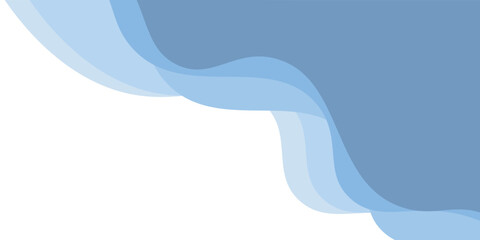 Soft abstract wave layers in light blue tones flowing smoothly on a clean white background, creating a calm and modern design.