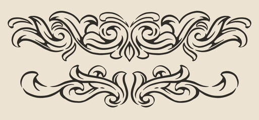 Elegant design swirls