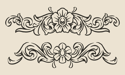 Floral line art design