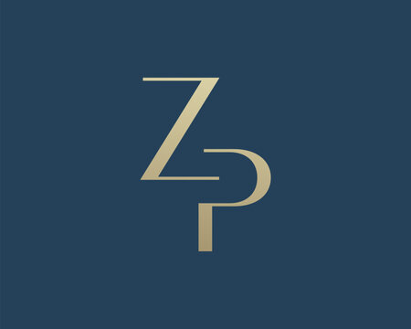 ZP letter logo icon design. Classic style luxury initials monogram.