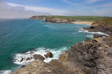 Looking towards Church Cove, Cornwall, England