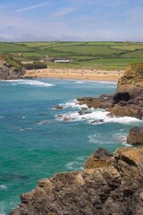 Looking towards Church Cove, Cornwall, England