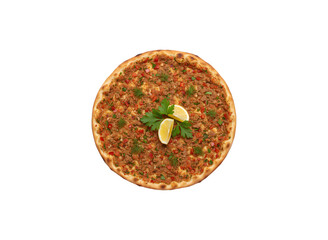 Tasty Turkish Pizza Lahmacun. This Lahmacun is flavorful and scrumptious

