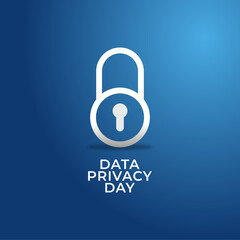 Vector graphic of Data Privacy Day for Data Privacy Day celebration.