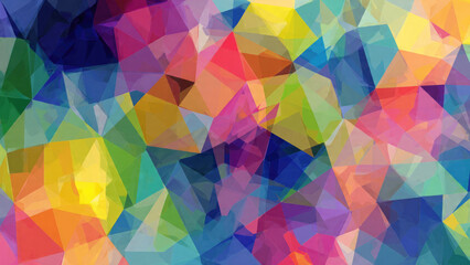 Obraz premium Colorful Abstract Geometric Polygon Background