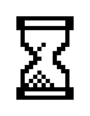 Pixel Hourglass Cursor Icon &ndash; Loading Symbol