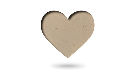 Fototapeta premium Heart-shaped paper cutout