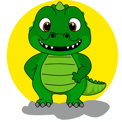 Cartoon crocodil