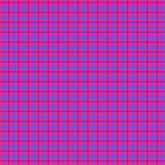 Vibrant pink and blue plaid pattern background texture