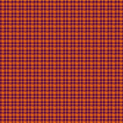 Vibrant orange and purple plaid pattern background texture