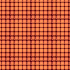 Vibrant orange and red gingham pattern background texture
