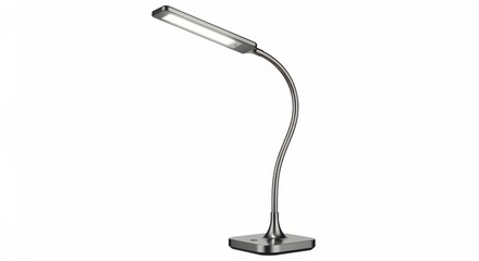 Modern desk lamp with flexible arm and LED light for home or office use in a simple design