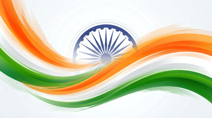 Happy Indian Republic Day Celebration Background Design Template