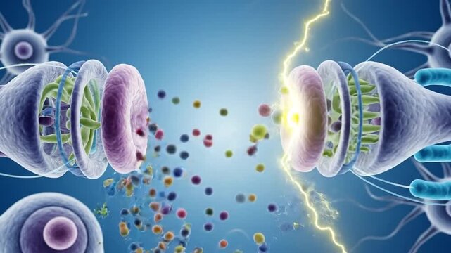 Synapse Transmission Neuronal Communication Brain Activity.