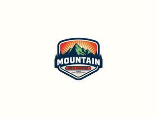 Mountain logo design vector template