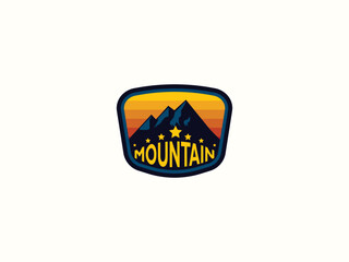 Mountain logo design vector template